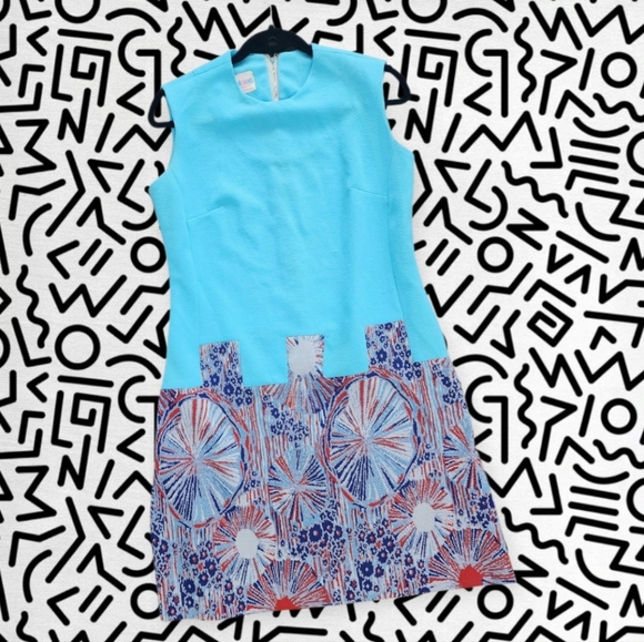 Womens 2 peice Vintage Dress Set - Picture 2 of 7